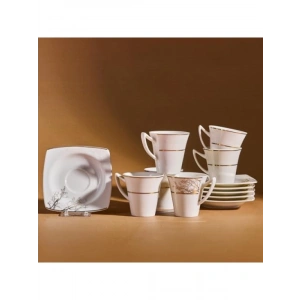Porselen Kahve Fincanı - 6 Kişilik Set