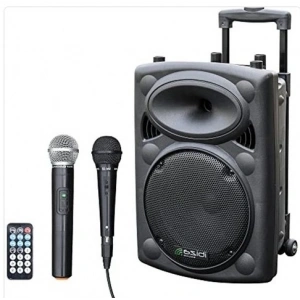 - PORT10VHF-BT - Taşınabilir Hoparlör, 10 Inç (25,4 Cm)/maks. 500W, 2 Mikrofonlu (Kablolu ve Vhf), Uzaktan Kumanda ve Koruyucu Kılıf - Bluetooth, Usb, Sd - 5-7 Saat Bağımsız Çalışma Süresi