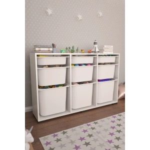 Pratico Bofi Ultra 3+3+3 Sepetli Çok Amaçlı Mutfak Kiler Oyuncak Dolabı