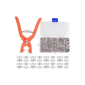 Pratik Düğme Takma Aparatı ve 100 Adet Çıt Çıt