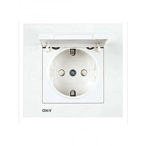 Pratik Kapaklı Topraklı Priz - Çarpma Koruma Özellikli