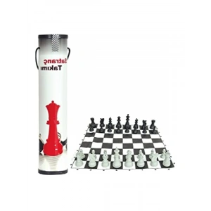 Pratik Karton Rulo Satranç Takımı