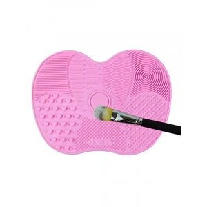 Pratik Makyaj Fırçası Temizleme Matı - Silikon Malzeme