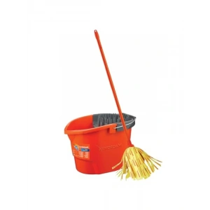 Pratik Sıkmalı Paspas Seti, Yüksek Emici Mop ve Kova