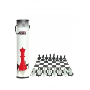 Pratik Taşınabilir Karton Satranç Takımı