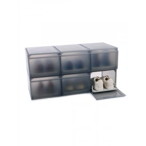 Premium Ayakkabı Saklama Kutusu, Kaydırmalı 6lı Paket