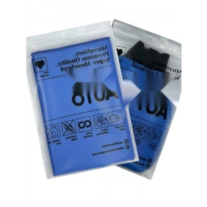 Premium Lacivert Oto Cam Bezi ve Yıkama Eldiveni Seti - 50x70