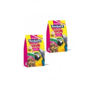 Premium Papağan Yemi, 1000 gr X 2 Paket, Besleyici Karışım