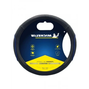 Premium Suni Deri Direksiyon Kılıfı - Mavi