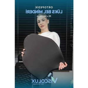 Premium Visco Bel Destek Yastığı, Ofis Kullanımı İçin 54x42x9 cm