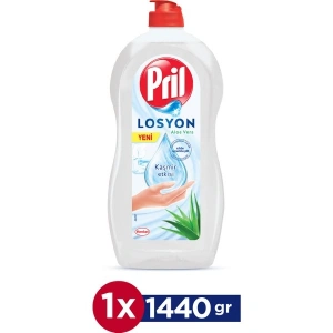 Pril Losyon Elde Yıkama Bulaşık Deterjanı Aloe Vera 1440 ml Hassas Ciltler Soğuk Suda Etkili