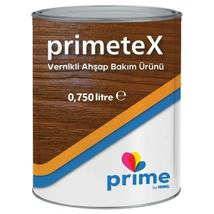 Primetex Solvent Bazlı Yarı Şeffaf Vernikli Ahşap Koruyucu 0,750 Lt