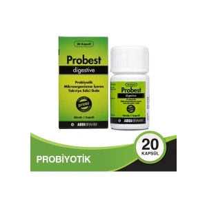 Probest Probiyotik Digestive 20 Kapsül - Sindirim Sistemi Destekleyici Abdi İbrahim