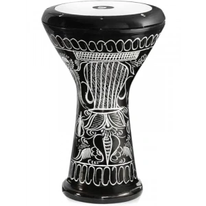 Profesyonel Büyük Boy Siyah El İşleme Darbuka