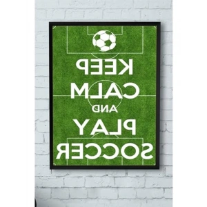 (pster11644) Keep Calm And Play Futbol Çerçeveli Tablo (21x30cm)