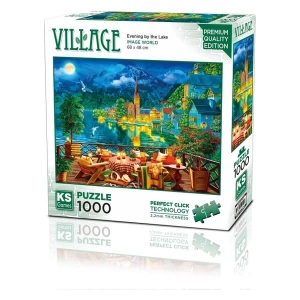 Puzzle 1000 Evening By The Lake In Hallstatt