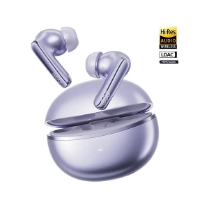 Qcy Melobuds N70 Bluetooth Kulaklık 6.0 - Kablosuz Şarj - Hi-Res-LDAC- Mems Tweeter-FastPair-Çift Cihaz Mor