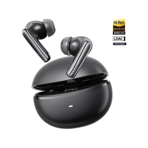 Qcy Melobuds N70 Bluetooth Kulaklık 6.0 - Kablosuz Şarj - Hi-Res-LDAC- Mems Tweeter-FastPair-Çift Cihaz Siyah