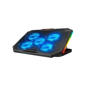Rampage AD-RC15 SPEAR Siyah 5 Fan 2 USB RGB Işıklı 15-17 Notebook Soğutucu Stand