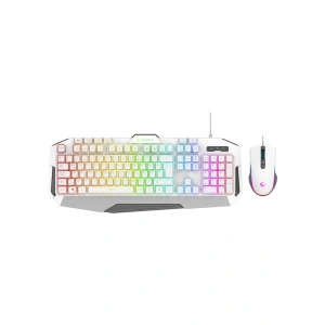 Rampage Km-34 Glare Beyaz USB Rgb Aydınlatmalı Q 12800 Dpı Mouse Gaming Oyuncu Klavye Set