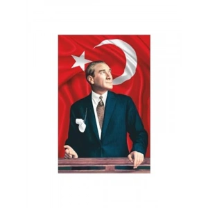 Raşel Kumaş Atatürk Resmi, 200x300 cm Boyut ile Dekoratif