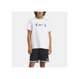 Reebok Basketball Erkek Kısa Kol Tişört Beyaz