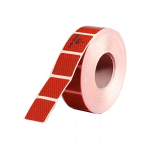 Reflektörlü Fosforlu Şerit Bant - Kırmızı (1 METRE)