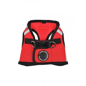 Reflektörlü Yumuşak Yelek Harness - Kırmızı - L Beden