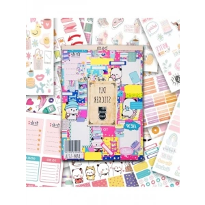 Rengarenk Sticker Kitabı, 24x17 cm 16 Sayfa