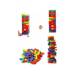 Renkli Ahşap Denge Oyunu