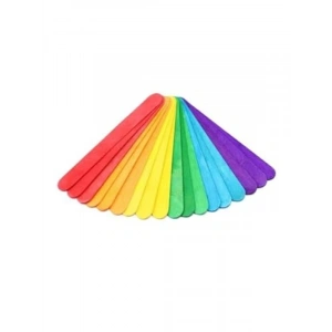 Renkli Ahşap Dil Çubukları - 50 Adet