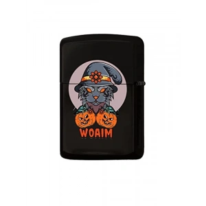 Renkli Baskılı Halloween Tasarımlı Metal Çakmak