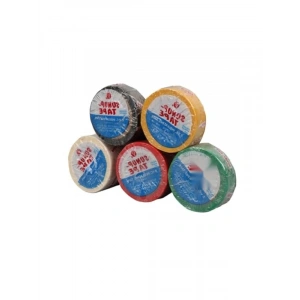 Renkli Elektrik Bandı Seti - 5 Adet, 10 Metre, 600V