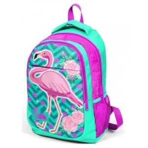 Renkli Flamingo Desenli Sırt Çanta
