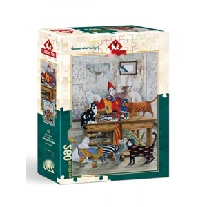 Renkli Kediler Temalı 260 Parça Puzzle