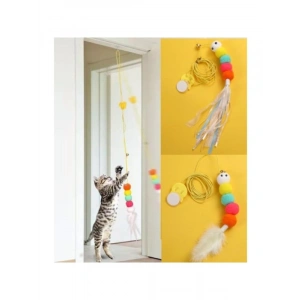 Renkli Kendinden Yapışkanlı Kedi Oyun Oltası