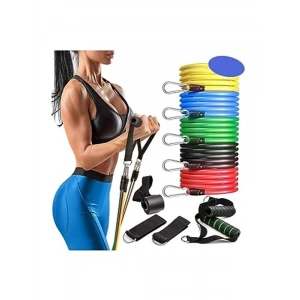 Renkli Latex Direnç Lastiği Seti, Egzersiz İçin