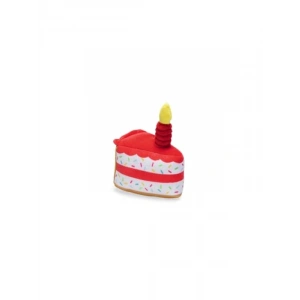 Renkli Peluş Pasta Dilimi Köpek Oyuncağı, 19x14x11 cm