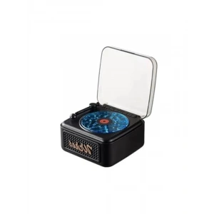 Retro Bluetooth Hoparlör, Mini Plak Görünümü ile 3D Ses