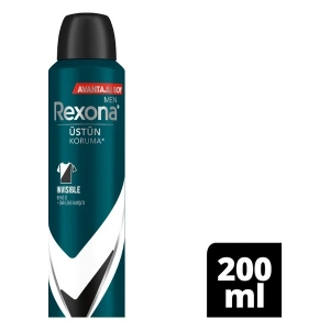 Rexona Men Erkek Sprey Deodorant Invisible Black & White 72 Saat Kesintisiz Üstün Koruma 200 ml