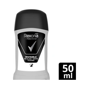 Rexona Men Motionsense Erkek Stick Deodorant Invisible On Black White Clothes 50 Ml