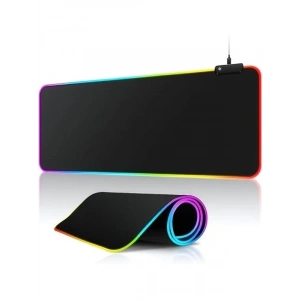RGB Işıklı XXL Oyun Mouse Pad, 80x30 cm, 13 Mod
