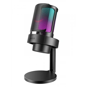 RGB Kontrollü USB Mikrofon, Oyun ve Yayın İçin Uygun Tasarım