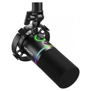 RGB Oyun Mikrofonu - Dinamik XLR/USB, Ses Kontrolü, Kulaklık Jakı