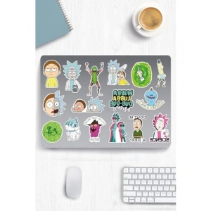 Rick And Morty Temalı Sticker Seti, 2 Adet