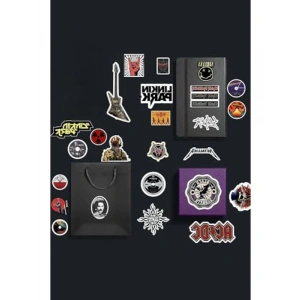 Rock Metal Sticker Paketi, Laptop ve Defter İçin Etiketler