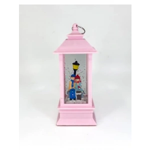 Romantik Kış Masalı Işıklı Kar Küresi - Pembe