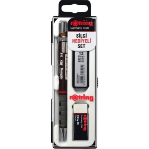Rotring Tikky Versatil Kalem 0.5 mm + Silgi + Kalem Ucu Set