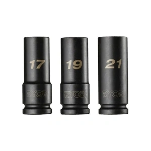 Ryobi RHDIS3PC Derin Lokma Seti 3 Parça 1/2 (17-19-21) (5132006070)