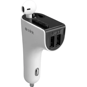 S-Link SL-BT245 Bluetooth Kulaklık ve TF+USB FM Transmitter 5V 3.1A Hızlı Şarj Özelliği